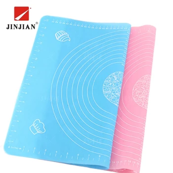 JINJIAN 50*40cm Silicone Baking Mat Cooking Plate Table Cake Fondant Dough Rolling Kneading Mat Baking Mat with Scale Grill Pad
JINJIAN 50*40cm Silicone Baking Mat Cooking Plate Table Cake Fondant Dough Rolling Kneading Mat Baking Mat with Scale Grill Pad