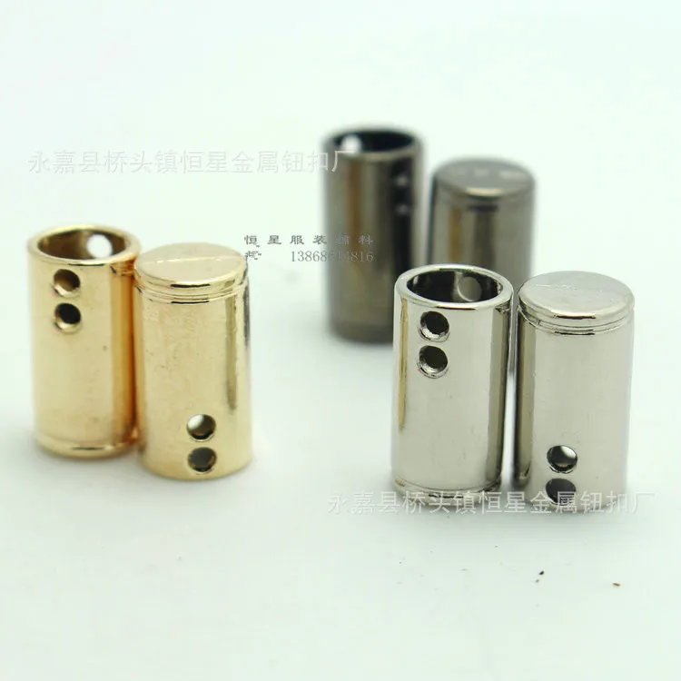 DIY Apparel Sewing Stopper Alloy metal Plating Black Silver Cylindrical Hanging Bell Rope Buckle Cord End 100pc/lot
DIY Apparel Sewing Stopper Alloy metal Plating Black Silver Cylindrical Hanging Bell Rope Buckle Cord End 100pc/lot