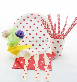 Free Shipping 168pcs for 24 People Using Tableware Set Red Polka Design Party Decoration Party Paper Tableware
Free Shipping 168pcs for 24 People Using Tableware Set Red Polka Design Party Decoration Party Paper Tableware