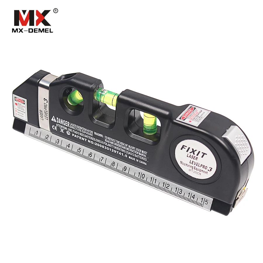 MX-DEMEL Laser Level Horizon Vertical Measure 8FT Aligner Standard & Metric Rulers Multipurpose Measure Instrument Level Laser
MX-DEMEL Laser Level Horizon Vertical Measure 8FT Aligner Standard & Metric Rulers Multipurpose Measure Instrument Level Laser