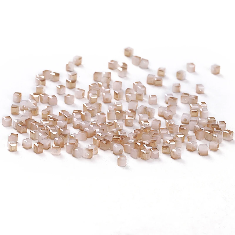 Champagne AB 100pc 2mm Austria Crystal Cube Beads Loose Beads Square-shape Crystal Beads for beading jewelry C1
Champagne AB 100pc 2mm Austria Crystal Cube Beads Loose Beads Square-shape Crystal Beads for beading jewelry C1