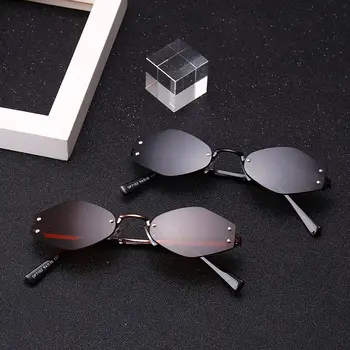 Unisex Frameless Hexagon Sunglasses Women Men Metal Small Frame Sun Glasses Ultraviolet Prevention Driving Eyewear
Unisex Frameless Hexagon Sunglasses Women Men Metal Small Frame Sun Glasses Ultraviolet Prevention Driving Eyewear