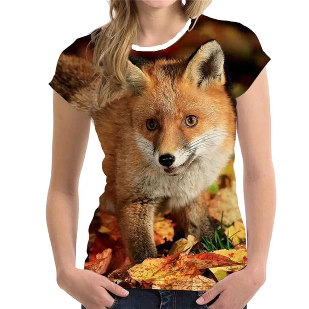 Feitong Unisex Women T Shirt 2019 harajuku Funny 3D Print Animal Fox Pattern Summer Short Sleeve T-Shirts Top camiseta mujer
Feitong Unisex Women T Shirt 2019 harajuku Funny 3D Print Animal Fox Pattern Summer Short Sleeve T-Shirts Top camiseta mujer