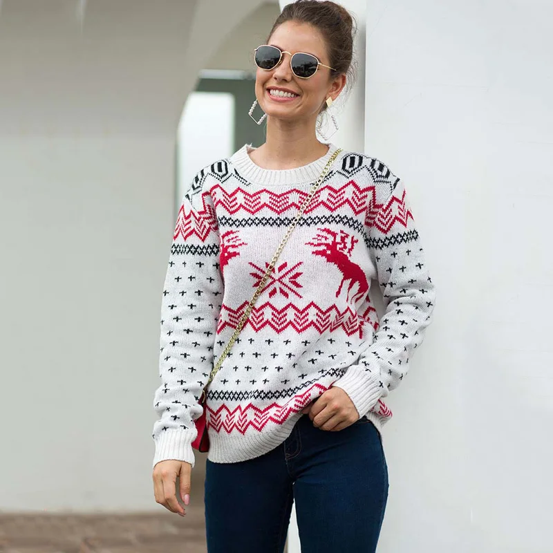 2019 Autumn Christmas Sweaters Women Warm Sweater Winter Pullover Elk Sweater Female Long Sleeve Knitted Sweater Ladies
2019 Autumn Christmas Sweaters Women Warm Sweater Winter Pullover Elk Sweater Female Long Sleeve Knitted Sweater Ladies