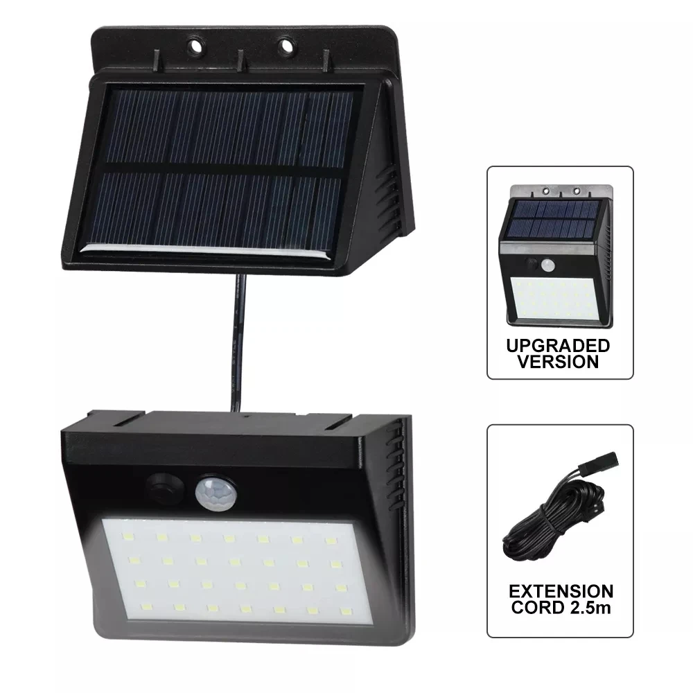 30LED Solar PIR Motion Sensor Security Lamp Separable 3 mode Wall Light for Outdoor Garden Yard
30LED Solar PIR Motion Sensor Security Lamp Separable 3 mode Wall Light for Outdoor Garden Yard