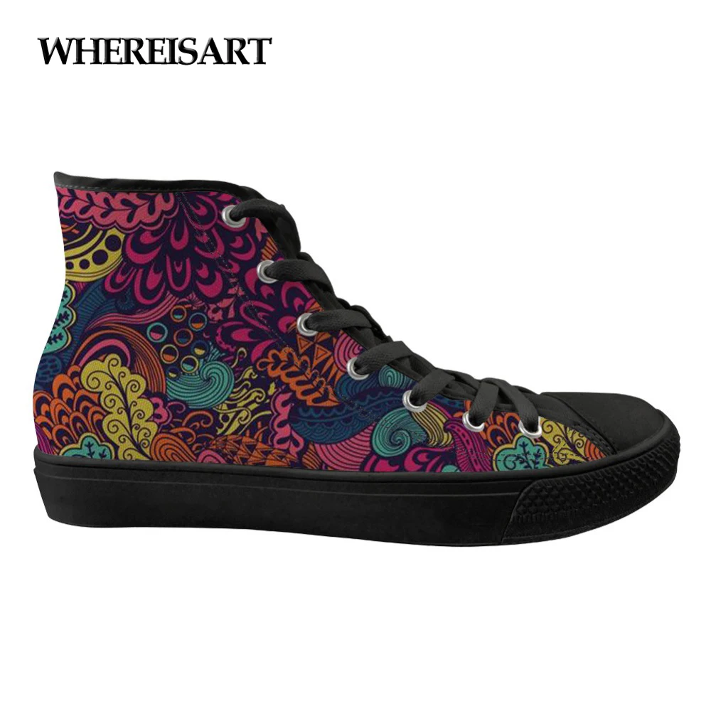 WHEREISART 3D Psychedelic Print Flats Shoes Female High Top Canvas Sneakers Shoes Woman Vulcanized Lace Up Breathable Footwear
WHEREISART 3D Psychedelic Print Flats Shoes Female High Top Canvas Sneakers Shoes Woman Vulcanized Lace Up Breathable Footwear