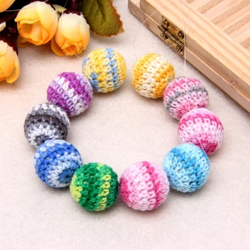 Children Love Interesting 10pcs 20mm Wooden Crochet Round Beads For Baby Teething Jewelry Making Handmade
Children Love Interesting 10pcs 20mm Wooden Crochet Round Beads For Baby Teething Jewelry Making Handmade