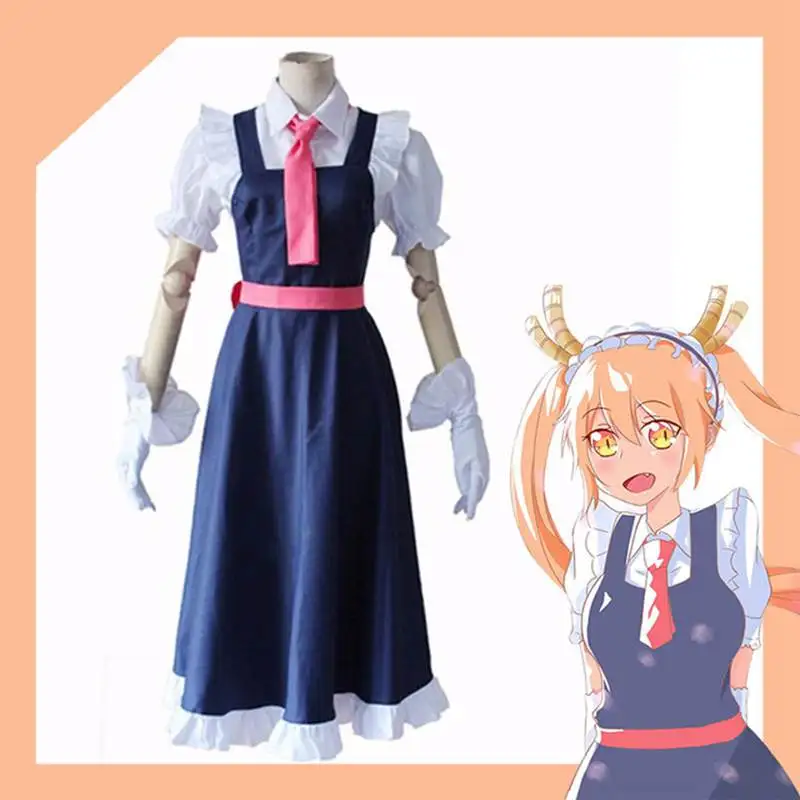 Girl Female Maid Dress Kobayashi-san Chi No Maid Dragon Cosplay Costumes Cinderella Halloween Party Fancy Clothing Thor Cos
Girl Female Maid Dress Kobayashi-san Chi No Maid Dragon Cosplay Costumes Cinderella Halloween Party Fancy Clothing Thor Cos