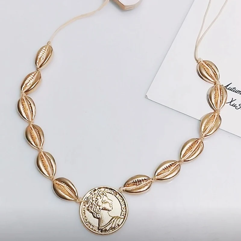 Vintage Alloy Shell Beauty Head Necklace Pendant Necklace Female Charm Imitation Pearl Bohemian Jewelry 2019 New
Vintage Alloy Shell Beauty Head Necklace Pendant Necklace Female Charm Imitation Pearl Bohemian Jewelry 2019 New