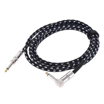 New 3 Meters/10 Feet Electric Guitar Bass Musical Instrument Cable Cord 1/4 Inch Straight to Right Angle Plug Woven Jacket
New 3 Meters/10 Feet Electric Guitar Bass Musical Instrument Cable Cord 1/4 Inch Straight to Right Angle Plug Woven Jacket
