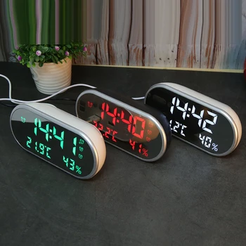 Day Clock Digital Clock LED Alarm Clock Calendar Thermometer Thermometer Weather Station USB Power Supply
Day Clock Digital Clock LED Alarm Clock Calendar Thermometer Thermometer Weather Station USB Power Supply