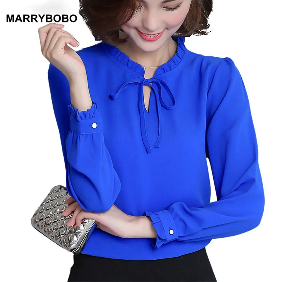 Summer Tops For Women 2019 Long Sleeve Solid Ruffle Chiffion Blouse Shirt Causal Female White Shirt Work Wear Plus Size
Summer Tops For Women 2019 Long Sleeve Solid Ruffle Chiffion Blouse Shirt Causal Female White Shirt Work Wear Plus Size