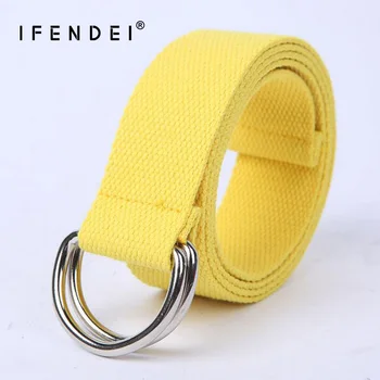 IFENDEI Yellow Belt For Women's Jeans Double Buckle Strap Canvas Pink Belts Women Casual cinturon mujer 130cm Blue Strap For Men
IFENDEI Yellow Belt For Women's Jeans Double Buckle Strap Canvas Pink Belts Women Casual cinturon mujer 130cm Blue Strap For Men