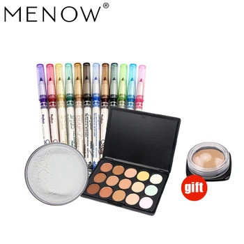 Buy 3 Get 1 MENOW Make up set Concealer Contouring&powder& 12 PCS Eyeliner Lip Pencil &15 Color Concealer Palette wholesale5452
Buy 3 Get 1 MENOW Make up set Concealer Contouring&powder& 12 PCS Eyeliner Lip Pencil &15 Color Concealer Palette wholesale5452