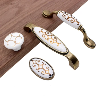 RUNBAZEF European Cabinet Drawer Furniture Hardware Round Wardrobe Door Antique Garden Ceramic Handle Zinc Alloy Porcelain
RUNBAZEF European Cabinet Drawer Furniture Hardware Round Wardrobe Door Antique Garden Ceramic Handle Zinc Alloy Porcelain