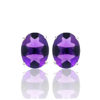 Brincos Qi Xuan_Fashion Jewelry_elegnat Purple Stone Oval Earrings_S925 Solid Silver Fashion Earrings_Factory Directly Sales
Brincos Qi Xuan_Fashion Jewelry_elegnat Purple Stone Oval Earrings_S925 Solid Silver Fashion Earrings_Factory Directly Sales