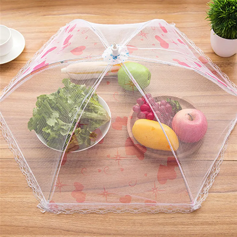 Collapsible Food Covers Lace Net Yarn Umbrella Foldable Anti-mosquito Fly Table Decoration Dust Cover Kitchen Tools
Collapsible Food Covers Lace Net Yarn Umbrella Foldable Anti-mosquito Fly Table Decoration Dust Cover Kitchen Tools