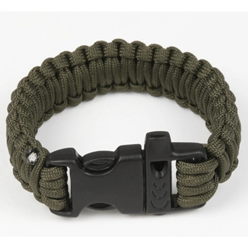 Outdoor Small Gadgets Camping Men Self-Rescue Paracord Parachute Cord Bracelets Emergency Survival Rope Whistle Scraper Buckle
Outdoor Small Gadgets Camping Men Self-Rescue Paracord Parachute Cord Bracelets Emergency Survival Rope Whistle Scraper Buckle