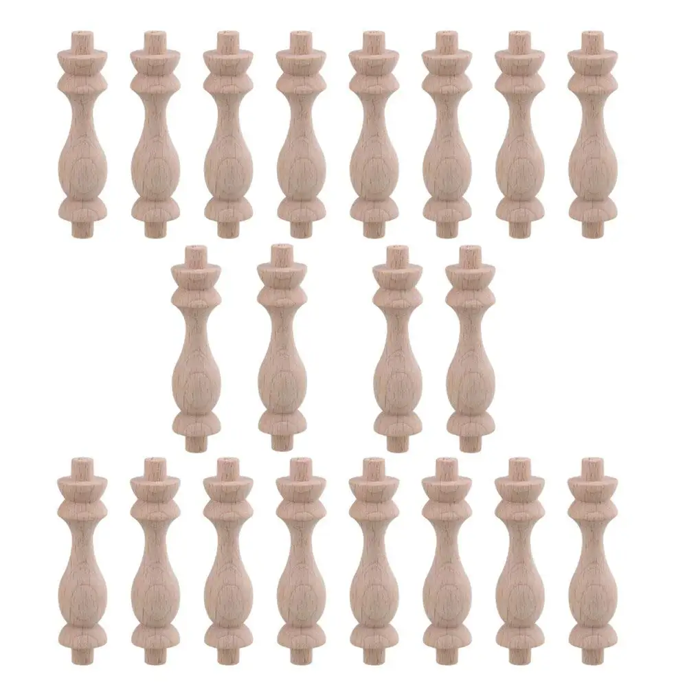 20PCS 7.5x1.8cm H-83 Beech Unpainted Unfinished Wood Craft Spindles Baluster Home Restaurant Decor Repair Decoration
20PCS 7.5x1.8cm H-83 Beech Unpainted Unfinished Wood Craft Spindles Baluster Home Restaurant Decor Repair Decoration