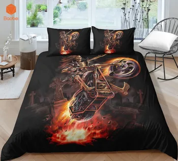 3D Skull Riding a firing motorcycle Beddingt set Pillowcas Cartoon Bed Duvet Cover for Kids 3pcs Bedclothes Quilt CoverSj231
3D Skull Riding a firing motorcycle Beddingt set Pillowcas Cartoon Bed Duvet Cover for Kids 3pcs Bedclothes Quilt CoverSj231