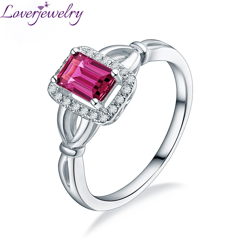 LOVERJEWELRY Women Tourmaline Rings Real 14Kt White Gold Pink Tourmaline Gemstone Diamonds Ring For Lady Engagement Jewelry
LOVERJEWELRY Women Tourmaline Rings Real 14Kt White Gold Pink Tourmaline Gemstone Diamonds Ring For Lady Engagement Jewelry