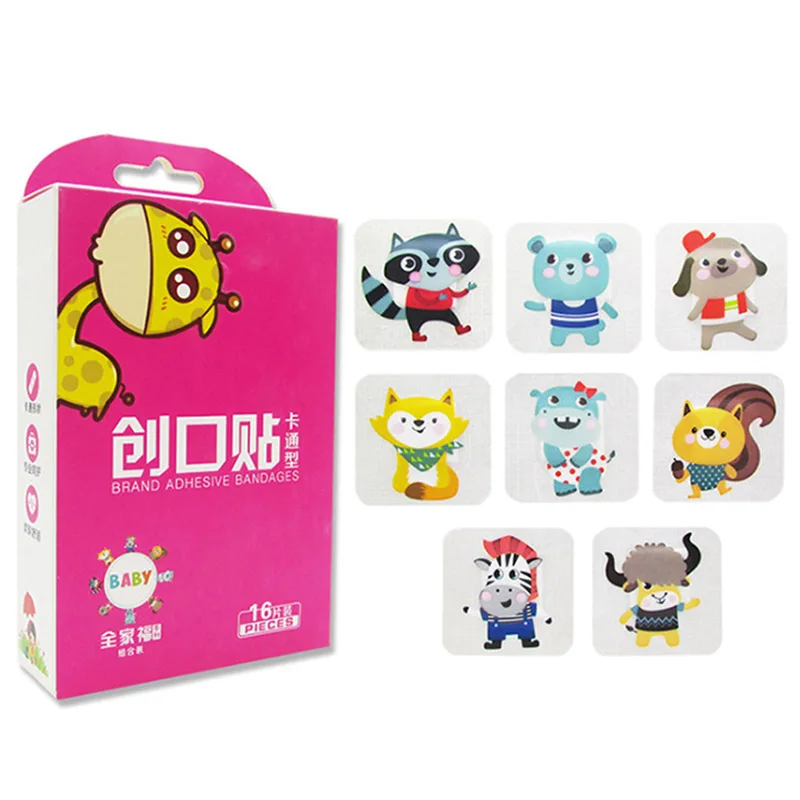 16PCs /bag Waterproof Breathable Cute Cartoon Band Aid Hemostasis Adhesive Bandages First Aid Emergency Kit For Kids Children
16PCs /bag Waterproof Breathable Cute Cartoon Band Aid Hemostasis Adhesive Bandages First Aid Emergency Kit For Kids Children