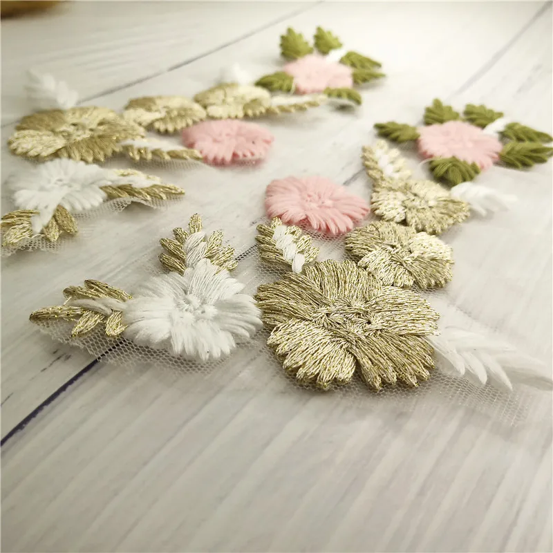 Embroidery Sew on Knitting Flower Patch (6)