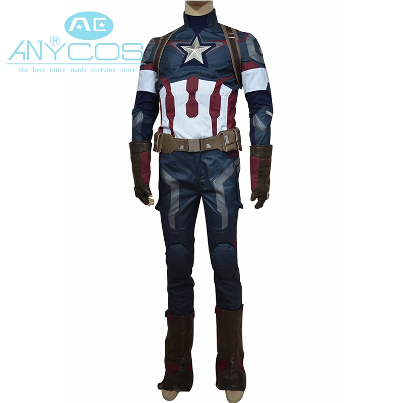 Avengers Age of Ultron Captain America 3 Cosplay Costume Steve Rogers Costume Uniform Outfit Adult Men Superhero Costume Uniform
Avengers Age of Ultron Captain America 3 Cosplay Costume Steve Rogers Costume Uniform Outfit Adult Men Superhero Costume Uniform