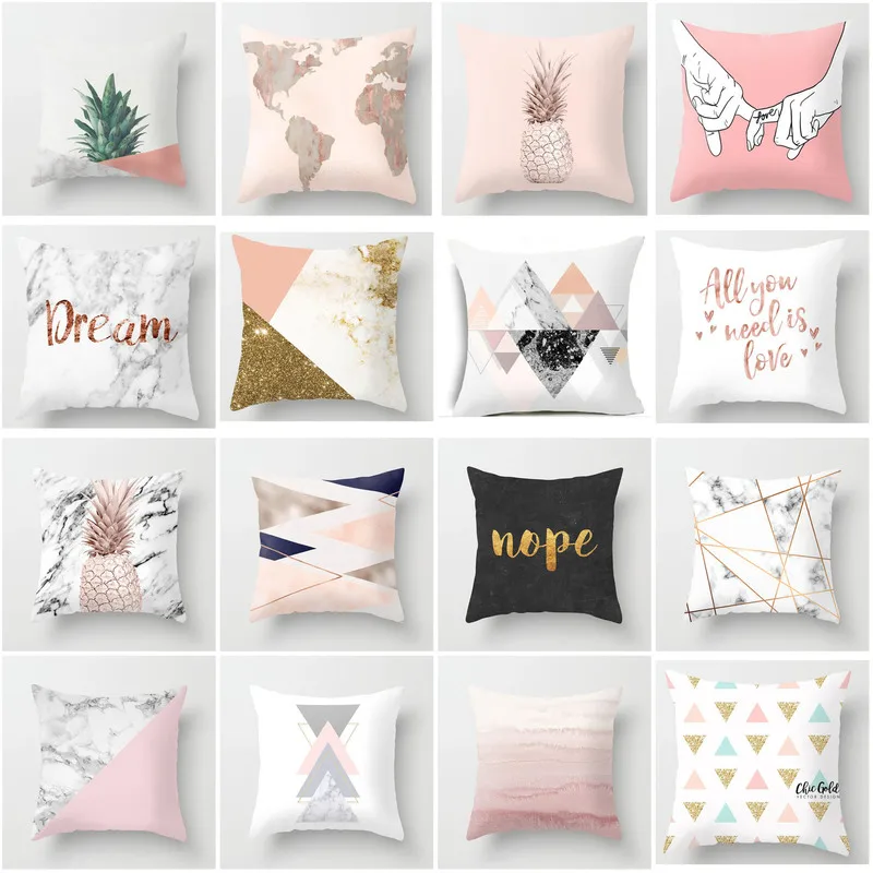 Pink Geometric Nordic Cushion Cover Tropic Pineapple Throw Pillow Cover Polyester Cushion Case Sofa Bed Decorative Pillow
Pink Geometric Nordic Cushion Cover Tropic Pineapple Throw Pillow Cover Polyester Cushion Case Sofa Bed Decorative Pillow