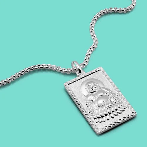 Male 925 sterling silver Buddha pendant Chinese wind silver necklace charm men's silver necklace birthday present Free shipping
Male 925 sterling silver Buddha pendant Chinese wind silver necklace charm men's silver necklace birthday present Free shipping