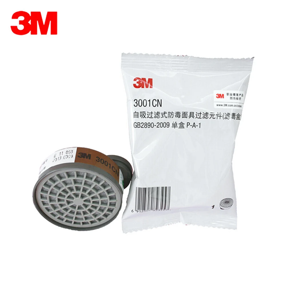3M 3001 Gas Mask Filter Cartridge Organic Gas Painting Spraying Filter with 3M 3200/1201/HF52 Mask Use
3M 3001 Gas Mask Filter Cartridge Organic Gas Painting Spraying Filter with 3M 3200/1201/HF52 Mask Use
