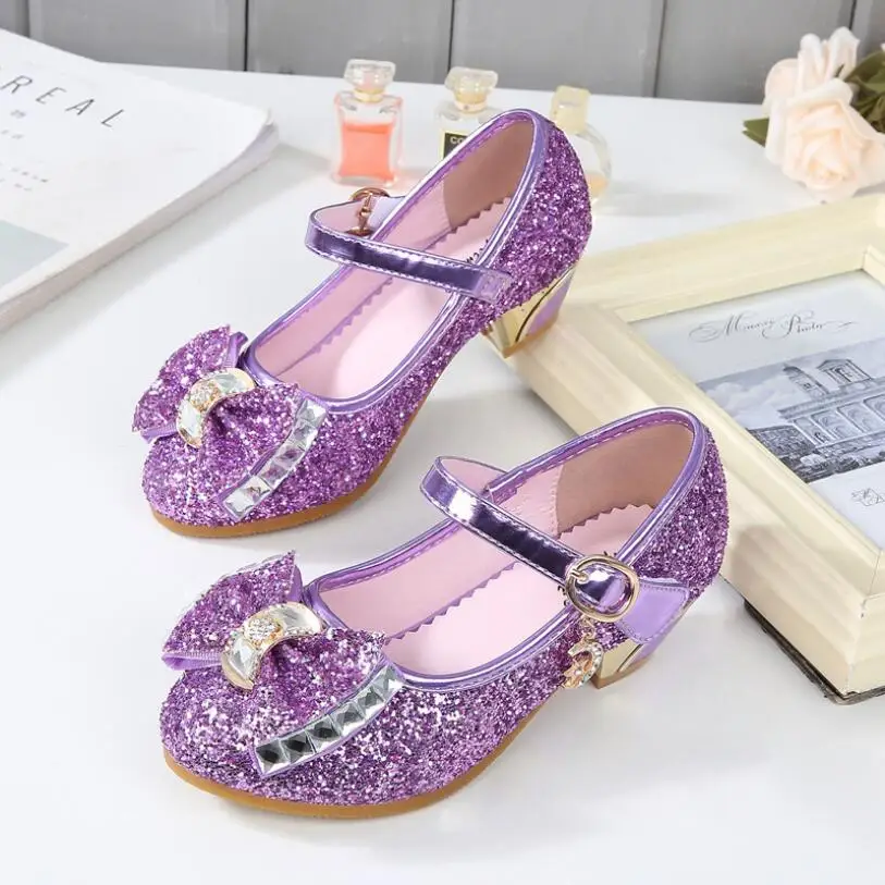 Фото Детская обувь для девочек босоножки принцессы на высоком - купить