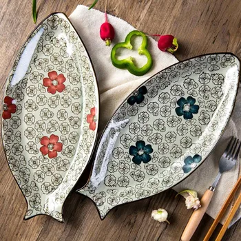 OTHERHOUSE Fish Shape Ceramic Dish Dinner Plates Dishes Food Dessert Plate Creative Snack Cake Tray Kitchen Tableware Dinner Set
OTHERHOUSE Fish Shape Ceramic Dish Dinner Plates Dishes Food Dessert Plate Creative Snack Cake Tray Kitchen Tableware Dinner Set