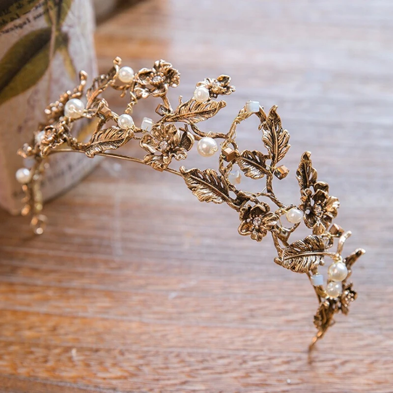 Vintage Headband Baroque Crown Wedding Bridal Bridesmaid Crown Gold Color Imitation Pearl Crown Headband Wedding Hair Jewelry
Vintage Headband Baroque Crown Wedding Bridal Bridesmaid Crown Gold Color Imitation Pearl Crown Headband Wedding Hair Jewelry