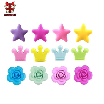 BOBO.BOX 1PC Silicone Beads Teething Rose Star Crown Necklace Nursing Toy Accessories Newborn Teething Silicone Teethers
BOBO.BOX 1PC Silicone Beads Teething Rose Star Crown Necklace Nursing Toy Accessories Newborn Teething Silicone Teethers