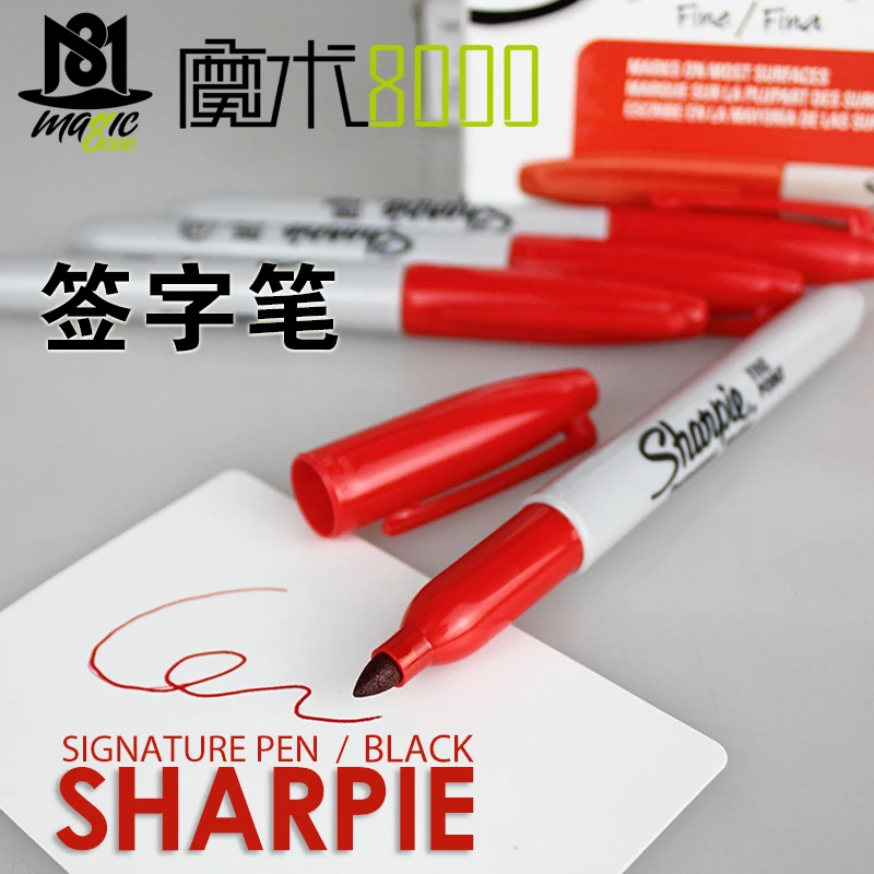 Sharpie Pen (Normal Pen) Magic Tricks Marker Pen ( Black ) Magician Professional Close-Up Street Magic Accessories
Sharpie Pen (Normal Pen) Magic Tricks Marker Pen ( Black ) Magician Professional Close-Up Street Magic Accessories