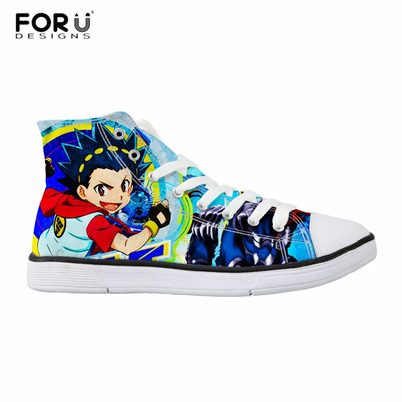 FORUDESIGNS Anime Beyblade Burst Mens High-top Canvas Shoes Cool Cartoon Street Sneakers Teen Boys Lace Up Casual Shoes Sneakers
FORUDESIGNS Anime Beyblade Burst Mens High-top Canvas Shoes Cool Cartoon Street Sneakers Teen Boys Lace Up Casual Shoes Sneakers