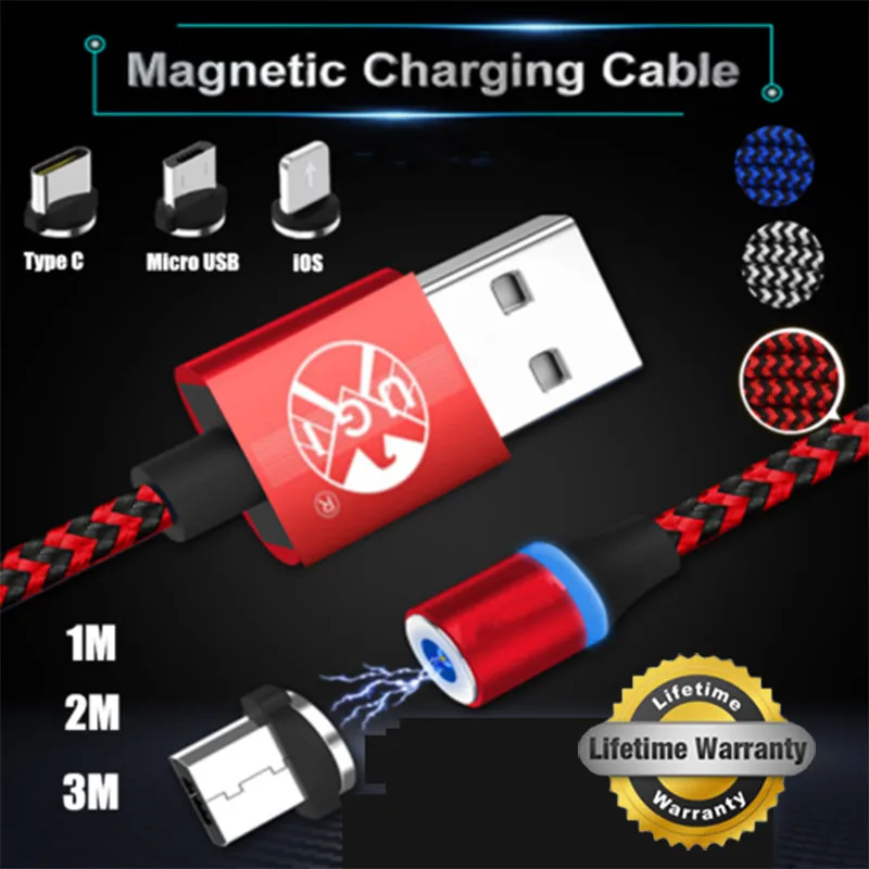 1m 2m 3m LED Magnetic Cable For Lighting Micro USB Type C Phone Cable For iPhone X 7 6 Xiaomi 1m 2A Fast Charge Magnet Charger
1m 2m 3m LED Magnetic Cable For Lighting Micro USB Type C Phone Cable For iPhone X 7 6 Xiaomi 1m 2A Fast Charge Magnet Charger