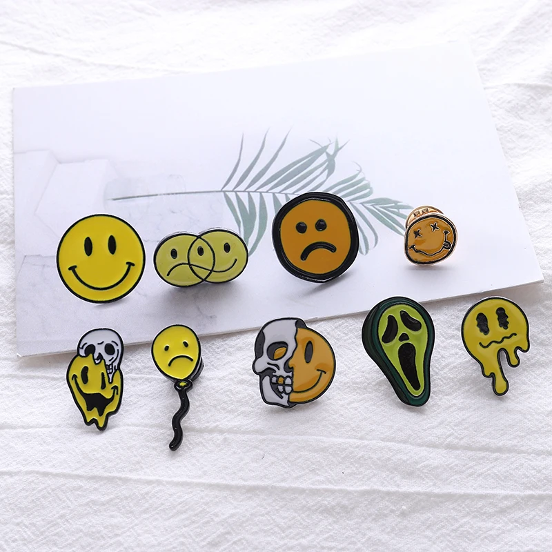 Emoji pins Popular Chat Emoticons Brooches Badges Happy Sad Fear Enamel Backpack pins For Fun Friends Gifts Jewelry wholesale
Emoji pins Popular Chat Emoticons Brooches Badges Happy Sad Fear Enamel Backpack pins For Fun Friends Gifts Jewelry wholesale