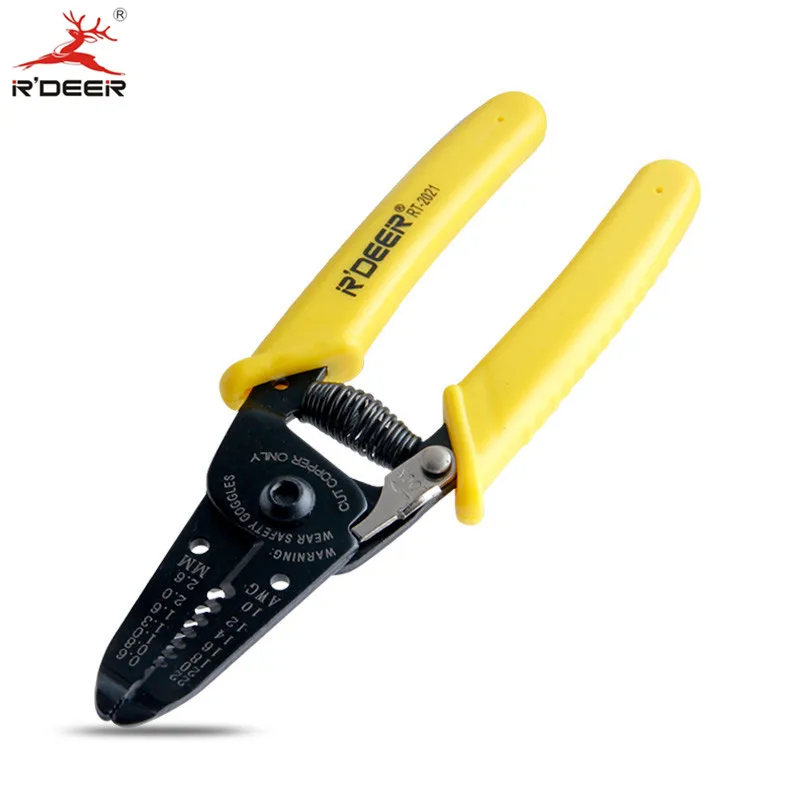 RDEER 180mm Pliers Wire Stripper Multi Tool Stripping Cutter 0.6-2.6mm Automatic Cable Cutting Scissor Hand Tools | Инструменты