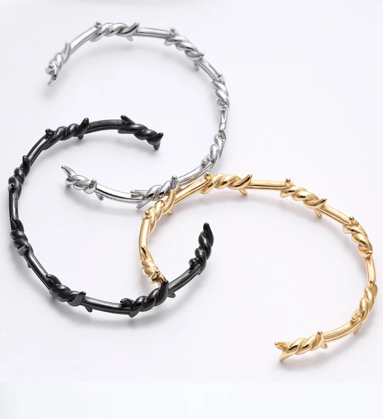 Fashion Branches Bracelets Delicate Simple Thornbush Branch Warp Cuff Bangles for Women Thorns Love Bangle
Fashion Branches Bracelets Delicate Simple Thornbush Branch Warp Cuff Bangles for Women Thorns Love Bangle