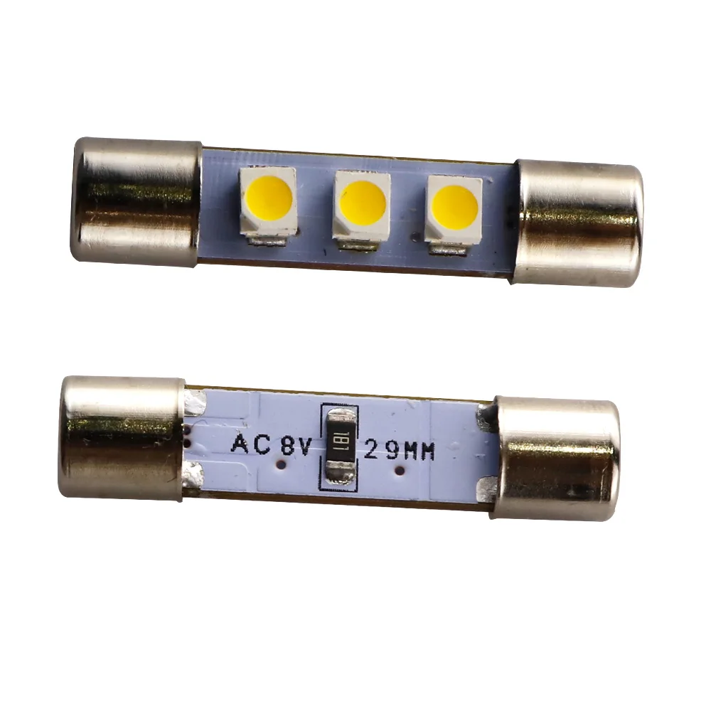 Andifany 2X Blue 31mm 12 SMD LED Car Interior Dome Festoon C5W Number Plate Light Bulb 