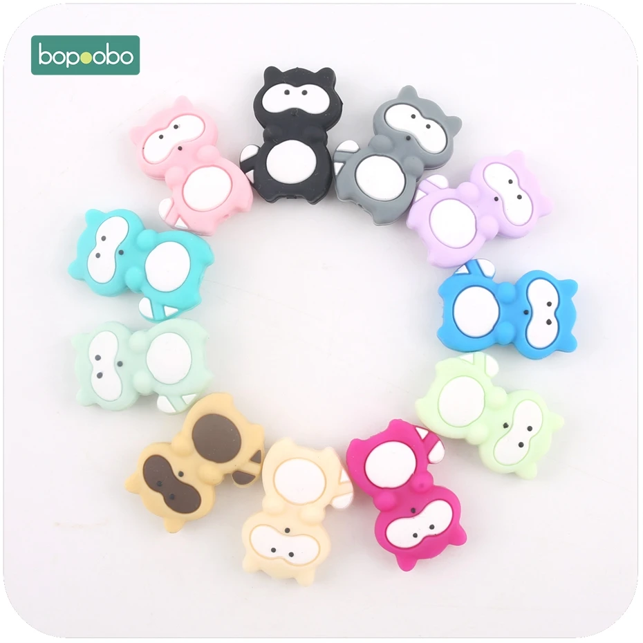 Bopoobo 3pcs Baby Nursing Accessories Silicone Animals Teething Raccoon Silicone Lovely Mini Raccoon Beads Shower Gift Beads
Bopoobo 3pcs Baby Nursing Accessories Silicone Animals Teething Raccoon Silicone Lovely Mini Raccoon Beads Shower Gift Beads