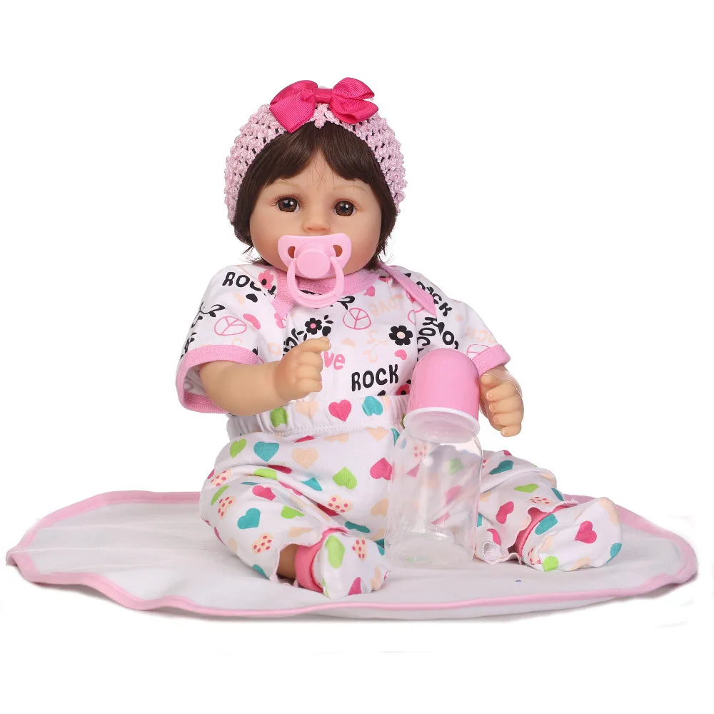 Nicery 20-22inch 50-55cm Bebe Reborn Doll Soft Silicone Boy Girl Toy Reborn Baby Doll Gift for Child Pink Bowknot Bady Doll
Nicery 20-22inch 50-55cm Bebe Reborn Doll Soft Silicone Boy Girl Toy Reborn Baby Doll Gift for Child Pink Bowknot Bady Doll