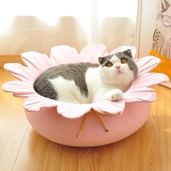 HEYPET Flowers Shape Cute Cats and Dogs Nest Winter Warm Felt Nest Kittens Round Kennels Princess Pet Bed Dog High Quality
HEYPET Flowers Shape Cute Cats and Dogs Nest Winter Warm Felt Nest Kittens Round Kennels Princess Pet Bed Dog High Quality
