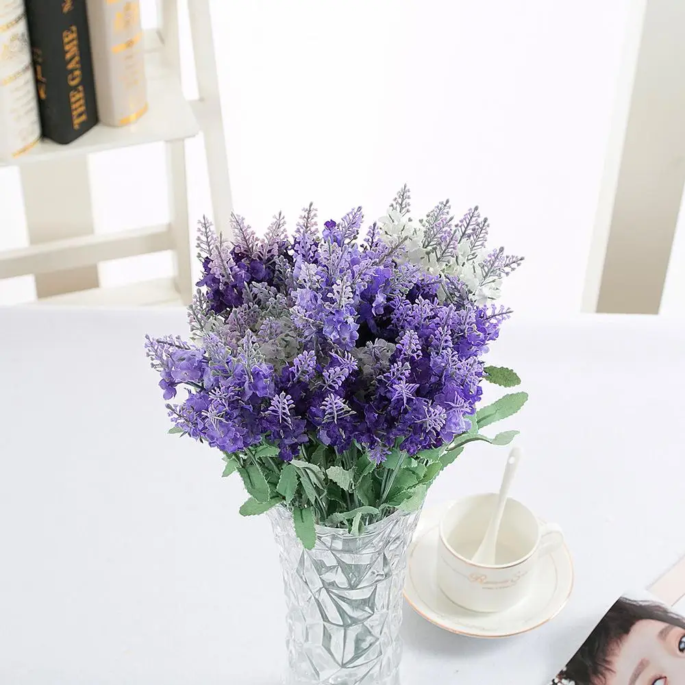 5pcs/lot Romatic Beauty 10Head/ Bouquet Artificial Lavender Silk Flower Lavenders For Home Wedding Garden Decor
5pcs/lot Romatic Beauty 10Head/ Bouquet Artificial Lavender Silk Flower Lavenders For Home Wedding Garden Decor