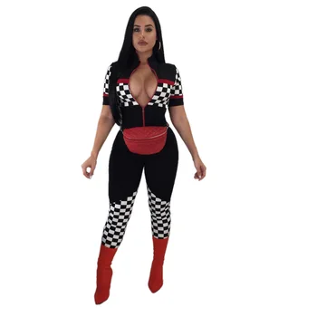 Jumpsuit Overalls For Women Tracksuit Slim Sexy Bandage Backless Short Sleeve Bodysuits Workout Jumpsuits Female Dungarees
Jumpsuit Overalls For Women Tracksuit Slim Sexy Bandage Backless Short Sleeve Bodysuits Workout Jumpsuits Female Dungarees