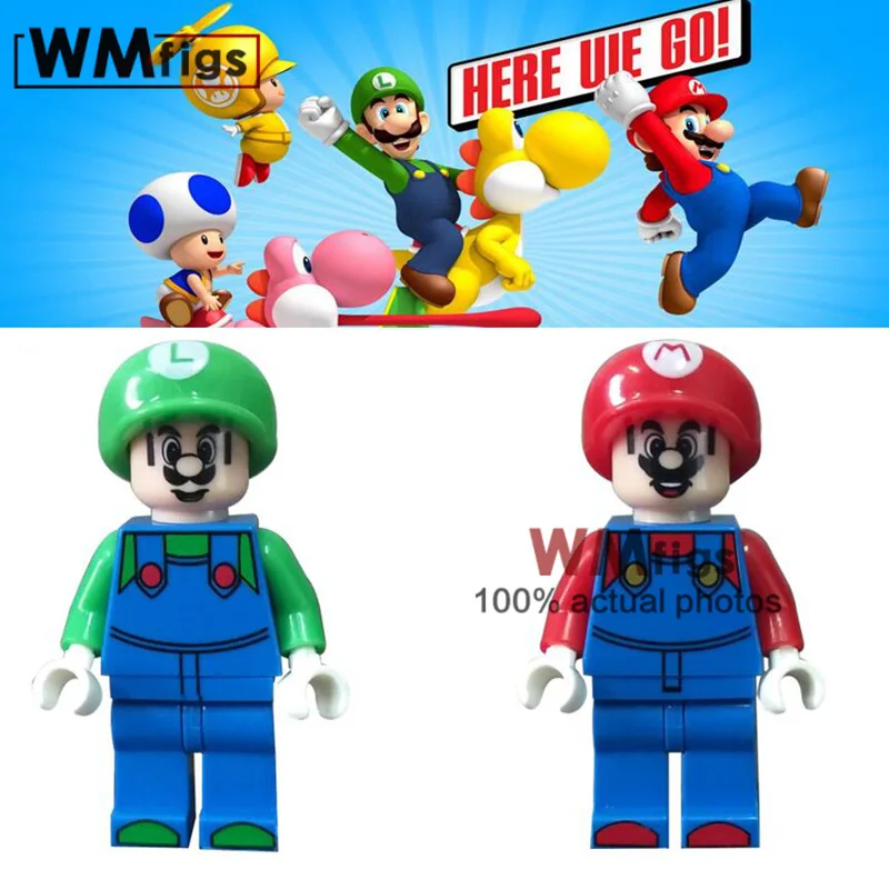 Single Legoings Super Mario Brother Luigi Game Figures Stitch Stay Puft Marshmallow Cartoon Model Building Blocks Toys Children
Single Legoings Super Mario Brother Luigi Game Figures Stitch Stay Puft Marshmallow Cartoon Model Building Blocks Toys Children