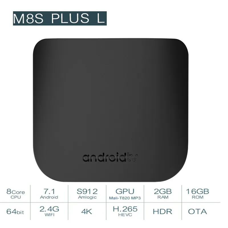 MECOOL M8S PLUS L Smart TV Box Amlogic S912 2GB RAM 16GB ROM 2.4G WiFi 100Mbps BT4.2 Support 4K H.265 Set Top Box For Android7.1
MECOOL M8S PLUS L Smart TV Box Amlogic S912 2GB RAM 16GB ROM 2.4G WiFi 100Mbps BT4.2 Support 4K H.265 Set Top Box For Android7.1