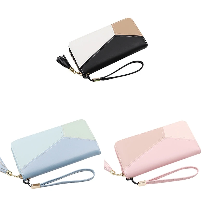 2019 Women Fashion PU Leather Wallet Card Holder High Quality Durable Color Block Zipper Purse
2019 Women Fashion PU Leather Wallet Card Holder High Quality Durable Color Block Zipper Purse